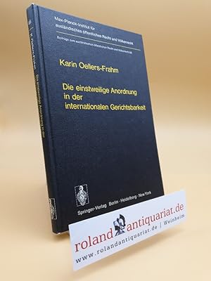 Seller image for Die einstweilige Anordnung in der internationalen Gerichtsbarkeit. for sale by Roland Antiquariat UG haftungsbeschrnkt