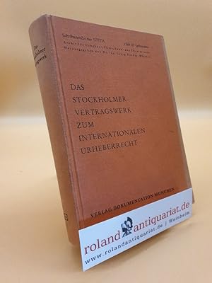 Seller image for Das Stockholmer Vertragswerk zum internationalen Urheberrecht. for sale by Roland Antiquariat UG haftungsbeschrnkt