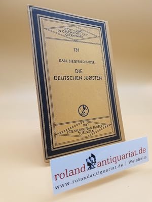 Seller image for Die deutschen Juristen. for sale by Roland Antiquariat UG haftungsbeschrnkt