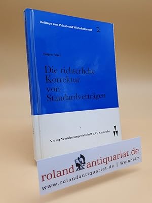 Bild des Verkufers fr Die richterliche Korrektur von Standardvertrgen. zum Verkauf von Roland Antiquariat UG haftungsbeschrnkt