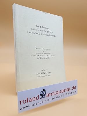 Der Rechtsschutz bei Verlust von Wertpapieren im deutschen und französischen Recht.