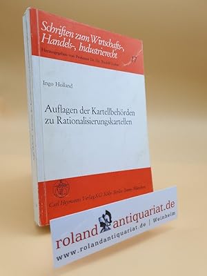 Imagen del vendedor de Auflagen der Kartellbehrden zu Rationalisierungskartellen. a la venta por Roland Antiquariat UG haftungsbeschrnkt