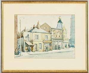Imagen del vendedor de F.C.T. Bagurst - 20th Century Watercolour, Stratford Broadway Street Scene a la venta por Sulis Fine Art