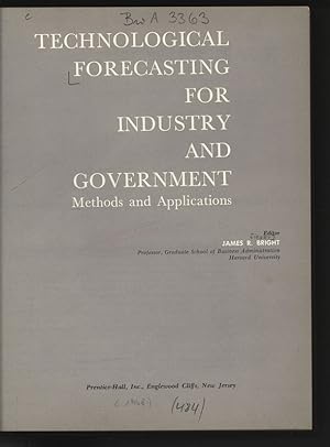 Bild des Verkufers fr Technological Forecasting for Industry and Government. Methods and Applications. zum Verkauf von Antiquariat Bookfarm
