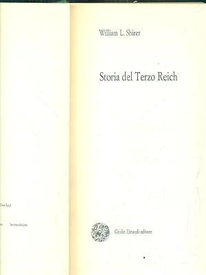 Bild des Verkufers fr Storia del Terzo Reich zum Verkauf von Librodifaccia
