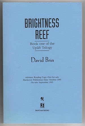 Bild des Verkufers fr Brightness Reef by David Brin (First Edition) Advance Reading Copy zum Verkauf von Heartwood Books and Art