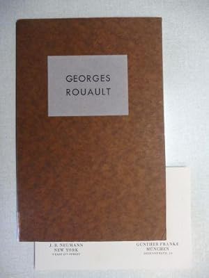 Seller image for GEORGES ROUAULT MUNICH EXHIBITION 1930 *. THE ARTLOVER LIBRARY, VOLUME FOUR. for sale by Antiquariat am Ungererbad-Wilfrid Robin