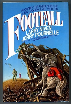 Imagen del vendedor de Footfall by Larry Niven & Jerry Pournelle (First Edition) Signed a la venta por Heartwood Books and Art