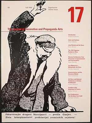 Imagen del vendedor de THE JOURNAL OF DECORATIVE AND PROPAGANDA ARTS: Vol. 17, Yugoslavian Theme Issue a la venta por First Folio    A.B.A.A.