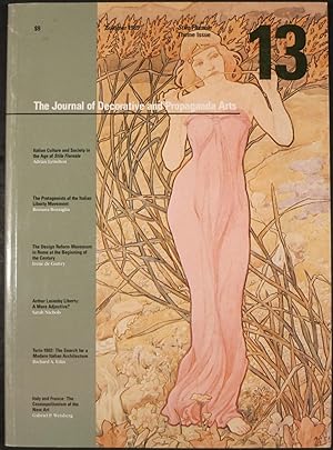 Imagen del vendedor de THE JOURNAL OF DECORATIVE AND PROPAGANDA ARTS: Vol. 13, Stile Floreale Theme Issue a la venta por First Folio    A.B.A.A.