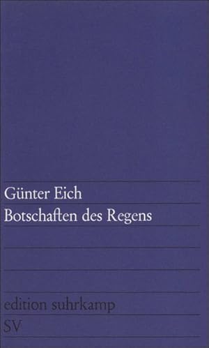 Edition Suhrkamp, Nr.48, Botschaften des Regens