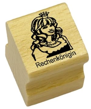 Elbi Lehrerstempel aus Holz: Rechenkönigin - K246