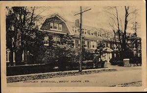 Seller image for Ansichtskarte / Postkarte Bryn Mawr Pennsylvania USA, Shipley School, Schulgebude von der Strae gesehen for sale by akpool GmbH