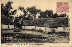 Bild des Verkufers fr Ansichtskarte / Postkarte Morlay Crotoy environs Somme, Une Cour de Ferme, Blick auf einen Bauernhof zum Verkauf von akpool GmbH