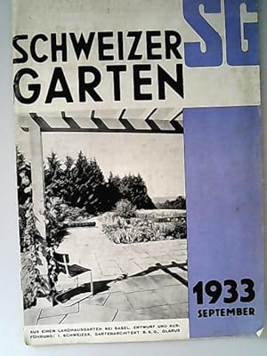 Schweizer Garten. Nummer 9. September 1933.