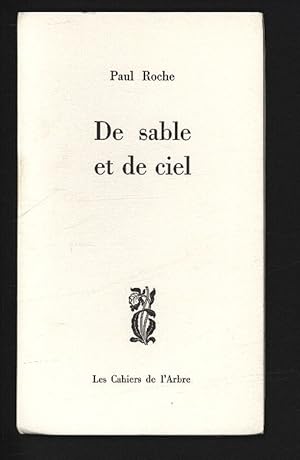 Bild des Verkufers fr De sable et de ciel. zum Verkauf von Antiquariat Bookfarm