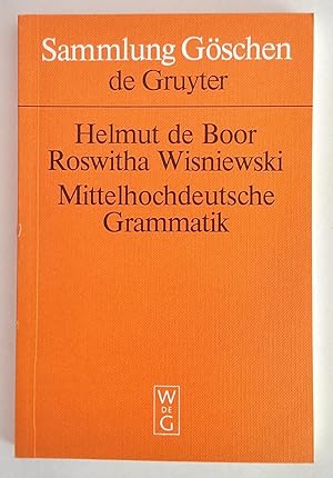 Bild des Verkufers fr Mittelhochdeutsche Grammatik. zum Verkauf von Antiquariat Buecher-Boerse.com - Ulrich Maier