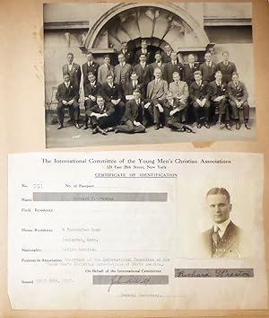Memory book assembled by one of the first U.S. YMCA workers to deploy during World War One who la...