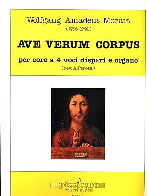 Bild des Verkufers fr Ave verum corpus per coro a 4 voci dispari e organo P. 168 zum Verkauf von Librodifaccia