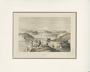 Antique Print of Webster Island (Yedo Bay) by Sarony & Co (1857)