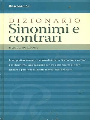 Immagine del venditore per Dizionario sinonimi e contrari venduto da Librodifaccia