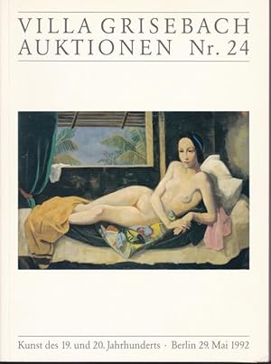 Seller image for 24. Kunstauktion. Ausgewhlte Kunstwerke; Versteigerung: Freitag, den 29. Mai 1992, 17 Uhr for sale by Graphem. Kunst- und Buchantiquariat