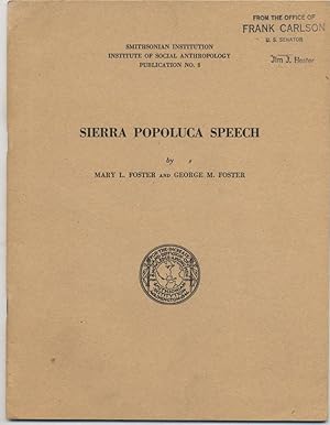 Seller image for Sierra Popoluca Speech for sale by Southwestern Arts