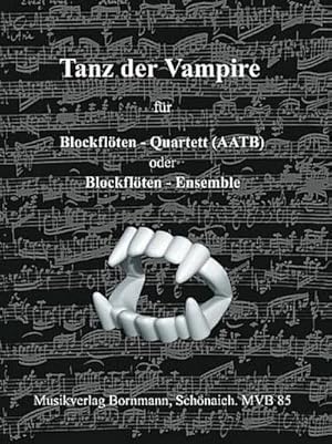 Bild des Verkufers fr Tanz der Vampire fr4 Blockflten (AATB) : Partitur und Stimmen zum Verkauf von AHA-BUCH GmbH