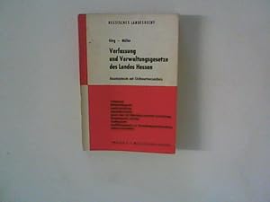 Bild des Verkufers fr Verfassung und Verwaltungsgesetze des Landes Hessen zum Verkauf von ANTIQUARIAT FRDEBUCH Inh.Michael Simon