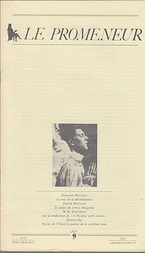 Immagine del venditore per Le Promeneur - Tome LVI - Septembre/Octobre 1987. venduto da PRISCA
