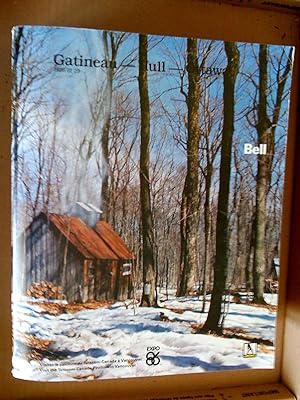 Bell. Bottin (annuaire) téléphonique pages blanches et jaunes Gatineau-Hull-Ottawa 1986 01 09