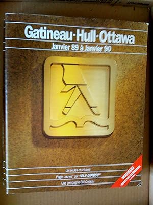 Image du vendeur pour Bell / Tl=Direct. Bottin (annuaire) tlphonique pages jaunes Gatineau-Hull-Ottawa janvier 89  janvier 90 mis en vente par Livresse