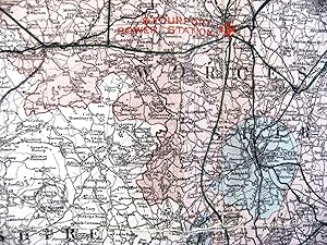 MAP OF THE AREA OF THE SHROPSHIRE, WORCESTERSHIRE AND STAFFORDSHIRE ELECTRIC POWER COMPANY.