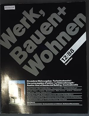 Seller image for Ein anderer Wohnungsbau: Tschechoslowakei; in: Nr. 12/88 Werk, Bauen + Wohnen for sale by books4less (Versandantiquariat Petra Gros GmbH & Co. KG)