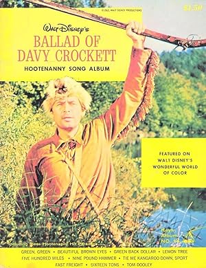 WALT DISNEY'S BALLAD OF DAVY CROCKETT HOOTENANNY SONG ALBUM