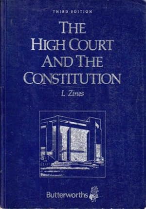 Image du vendeur pour High Court and the Constitution: Third Edition mis en vente par Goulds Book Arcade, Sydney