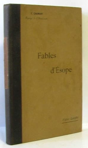 Fables choisies d'Esope texte grec