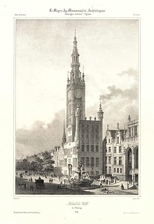 Bild des Verkufers fr Rathaus ('Htel de Ville, de Danzig'). zum Verkauf von Antiquariat Norbert Haas