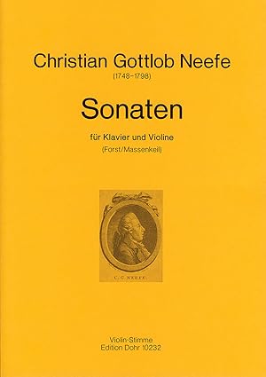 Immagine del venditore per Sonaten fr Klavier und Violine (Violinstimme) venduto da Verlag Christoph Dohr