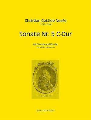 Immagine del venditore per Sonate Nr. 5 fr Violine und Klavier C-Dur (aus: Sechs Klaviersonaten mit Begleitung einer Violine) venduto da Verlag Christoph Dohr