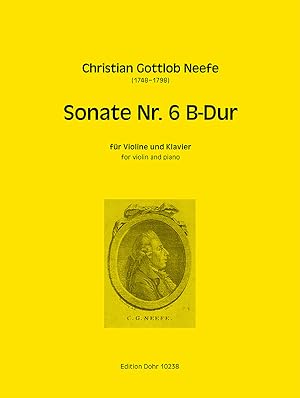 Sonate Nr. 6 für Violine und Klavier B-Dur (aus: Sechs Klaviersonaten mit Begleitung einer Violine)