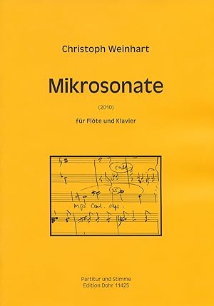 Bild des Verkufers fr Mikrosonate fr Flte und Klavier (2010) zum Verkauf von Verlag Christoph Dohr