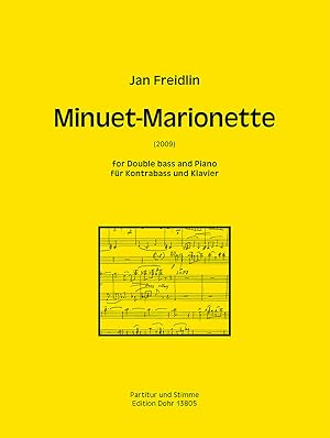 Bild des Verkufers fr Minuet-Marionette fr Kontrabass und Klavier (2009) zum Verkauf von Verlag Christoph Dohr