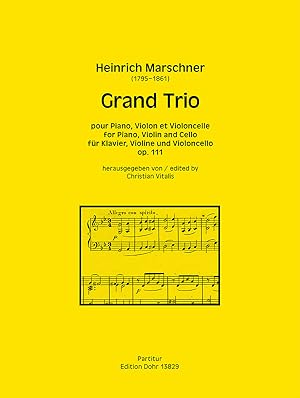 Immagine del venditore per Grand Trio pour Piano, Violon et Violoncelle g-Moll op. 111 venduto da Verlag Christoph Dohr