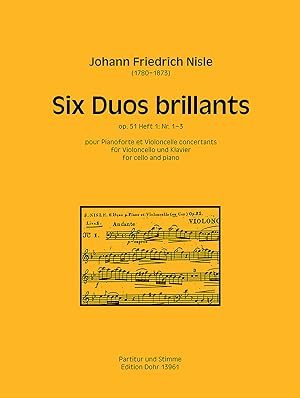 Bild des Verkufers fr Six Duos brillants pour Pianoforte et Violoncelle concertants op. 51 (Heft 1: Nr. 1-3) zum Verkauf von Verlag Christoph Dohr