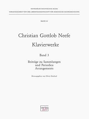 Bild des Verkufers fr Klavierwerke Vol. 3 -Beitrge zu Periodika und Arrangements- zum Verkauf von Verlag Christoph Dohr