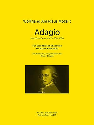 Seller image for Adagio KV 361/370a (fr Blechblser-Ensemble) (aus der Serenade B-Dur) for sale by Verlag Christoph Dohr