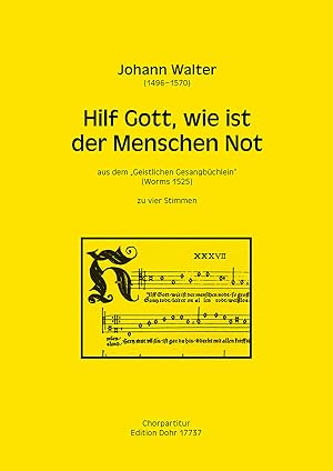 Seller image for Hilf Gott, wie ist der Menschen Not zu vier Stimmen (STTB) (aus dem "Geistlichen Gesangbchlein") for sale by Verlag Christoph Dohr