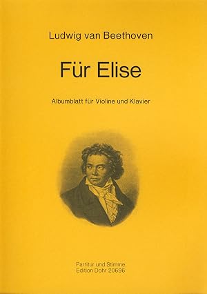 Seller image for Fr Elise -Albumblatt fr Violine und Klavier- for sale by Verlag Christoph Dohr