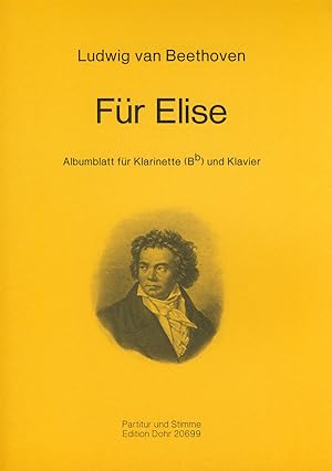 Immagine del venditore per Fr Elise -Albumblatt fr Klarinette (B) und Klavier- venduto da Verlag Christoph Dohr